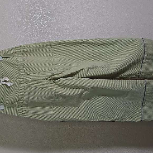 Free People Green Striped Wide-Leg Pants - Picture 7 of 10